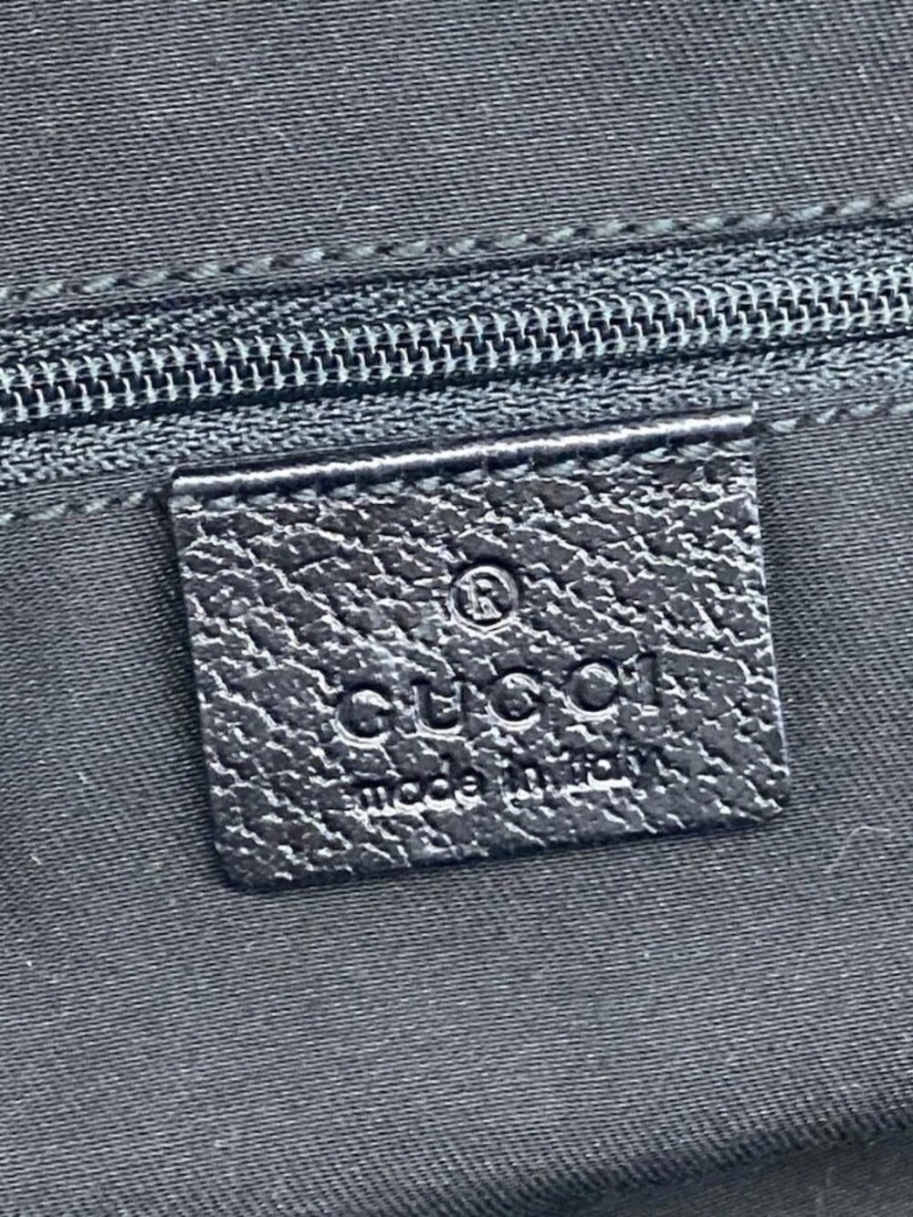 GUCCI Princey, GG pattern 161720 Navy Black Leather - Shoulder Bag - Picture 6 of 15